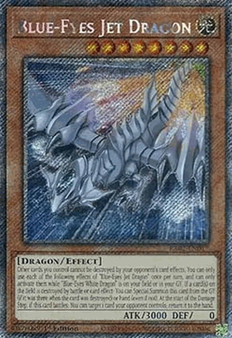 Blue-Eyes Jet Dragon (V.4 - Platinum Secret Rare)