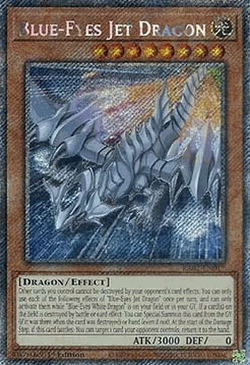 Blue-Eyes Jet Dragon (V.4 - Platinum Secret Rare)