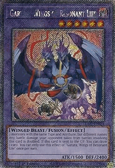 Garura, Wings of Resonant Life (V.4 - Platinum Secret Rare)