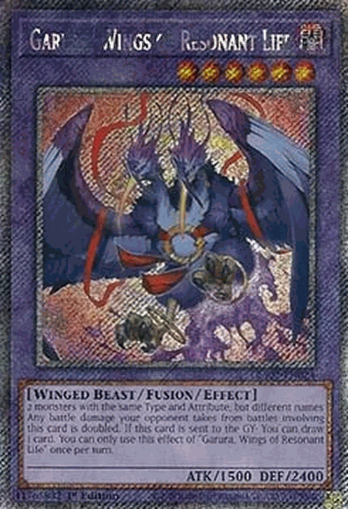 Garura, Wings of Resonant Life (V.4 - Platinum Secret Rare)