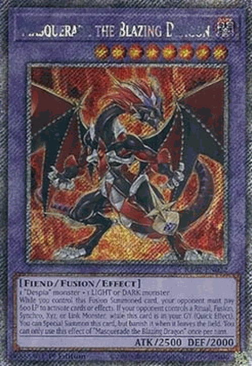 Masquerade the Blazing Dragon (V.4 - Platinum Secret Rare)
