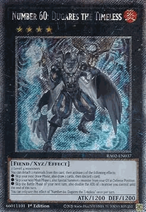 Number 60: Dugares the Timeless (V.4 - Platinum Secret Rare)