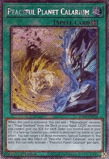 Peaceful Planet Calarium (V.4 - Platinum Secret Rare)