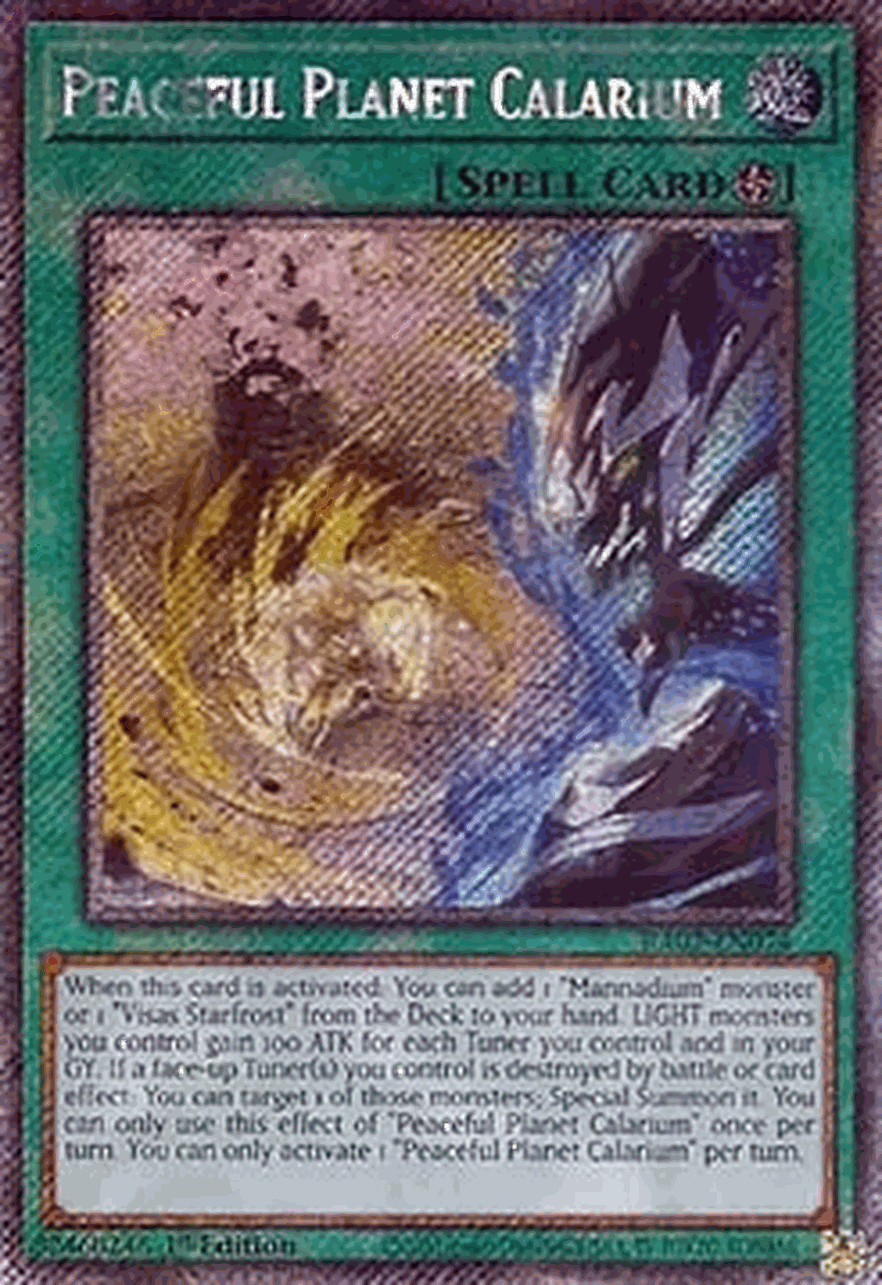 Peaceful Planet Calarium (V.4 - Platinum Secret Rare)