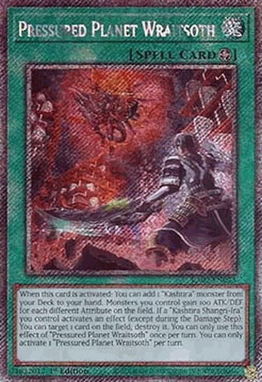 Pressured Planet Wraitsoth (V.4 - Platinum Secret Rare)