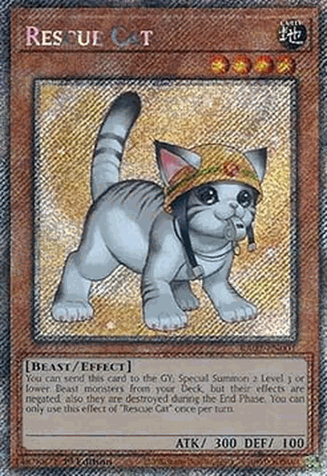 Rescue Cat (V.8 - Platinum Secret Rare)