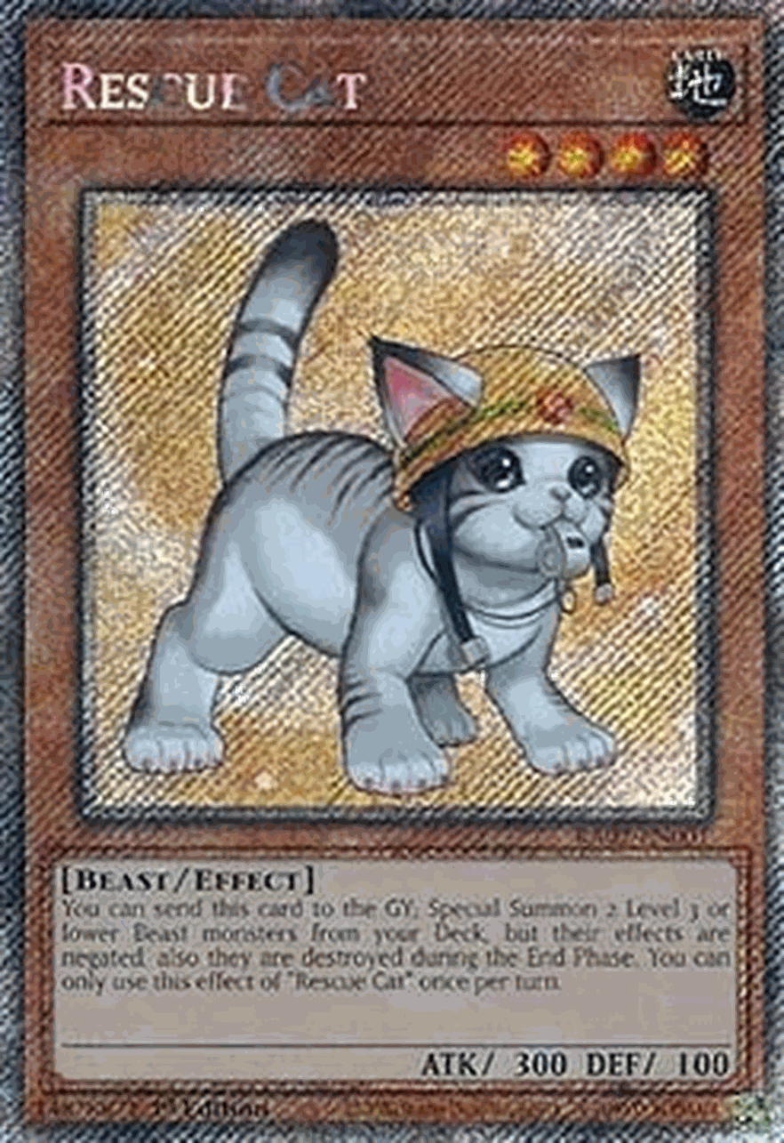 Rescue Cat (V.8 - Platinum Secret Rare)