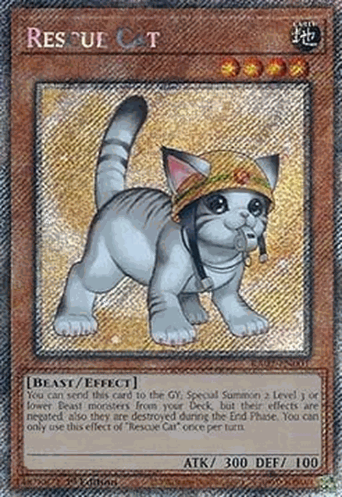 Rescue Cat (V.8 - Platinum Secret Rare)