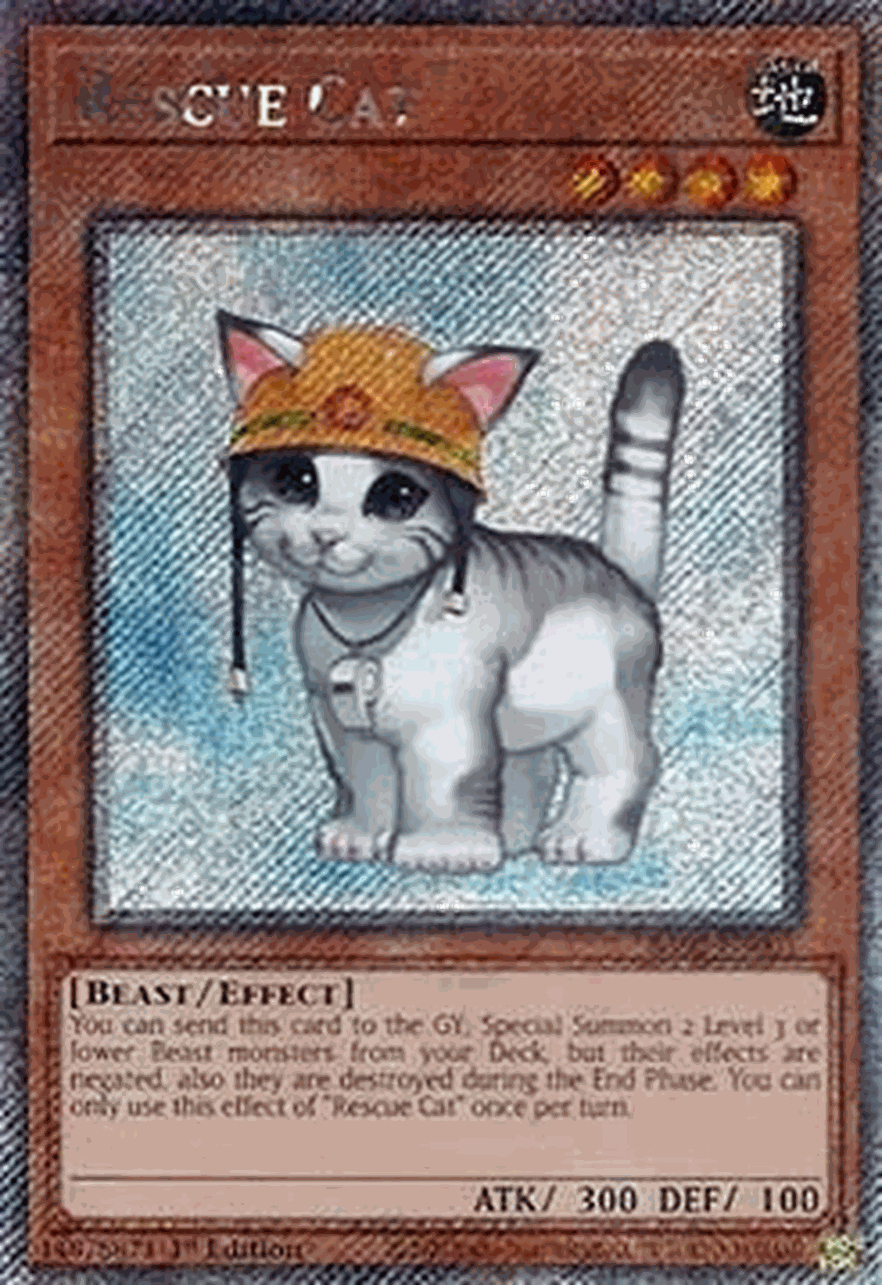 Rescue Cat (V.7 - Platinum Secret Rare)