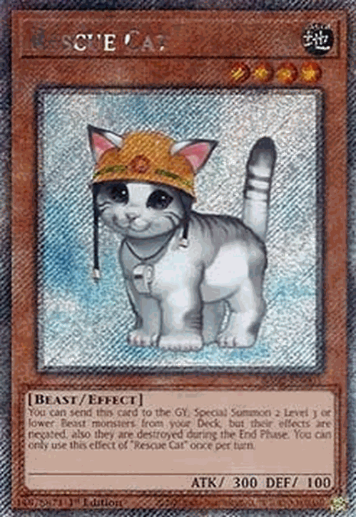 Rescue Cat (V.7 - Platinum Secret Rare)