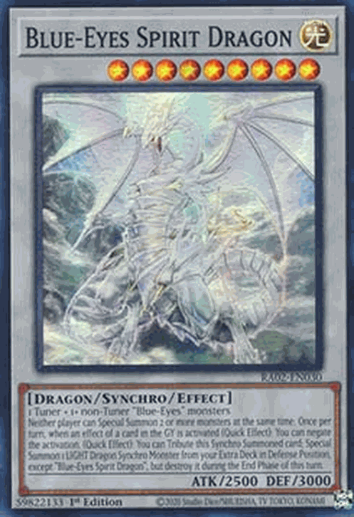 Blue-Eyes Spirit Dragon (V.1 - Super Rare)