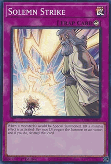 Solemn Strike (V.1 - Super Rare)