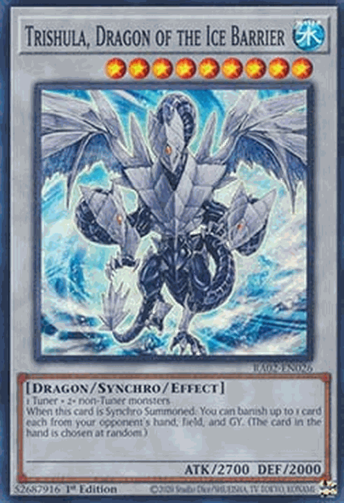 Trishula, Dragon of the Ice Barrier (V.1 - Super Rare)