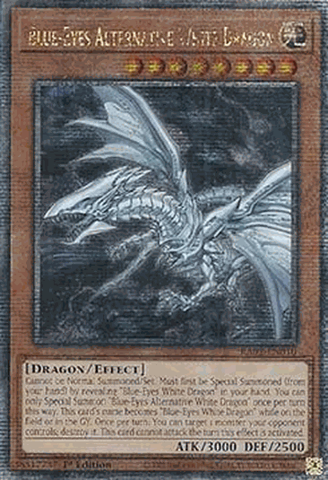 Blue-Eyes Alternative White Dragon (V.5 - Quarter Century Secret Rare)