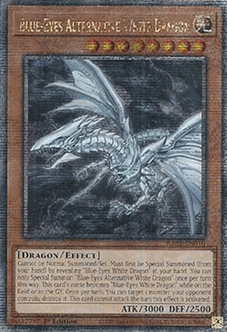 Blue-Eyes Alternative White Dragon (V.5 - Quarter Century Secret Rare)