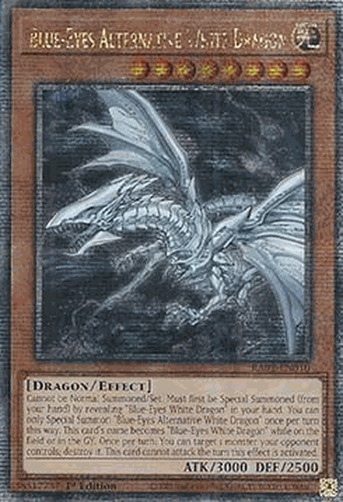 Blue-Eyes Alternative White Dragon (V.5 - Quarter Century Secret Rare)