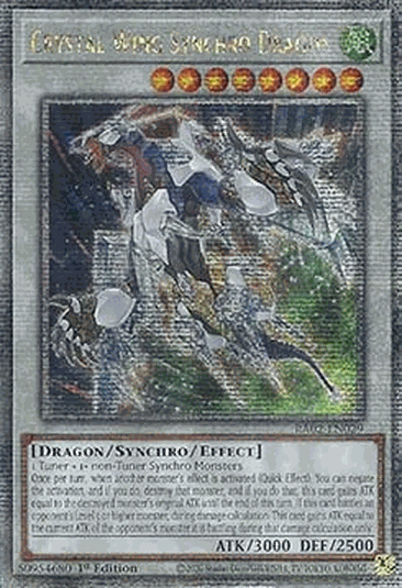 Crystal Wing Synchro Dragon (V.5 - Quarter Century Secret Rare)