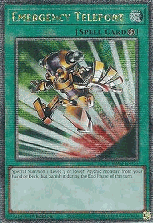 Emergency Teleport (V.5 - Quarter Century Secret Rare)