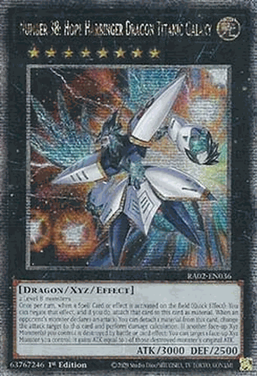 Number 38: Hope Harbinger Dragon Titanic Galaxy (V.5 - Quarter Century Secret Rare)