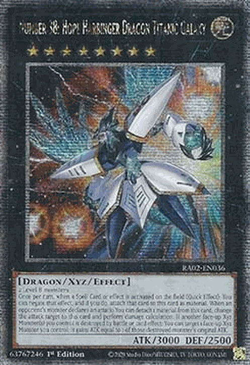 Number 38: Hope Harbinger Dragon Titanic Galaxy (V.5 - Quarter Century Secret Rare)