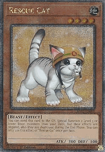 Rescue Cat (V.10 - Quarter Century Secret Rare)