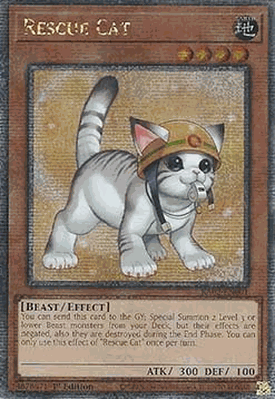 Rescue Cat (V.10 - Quarter Century Secret Rare)