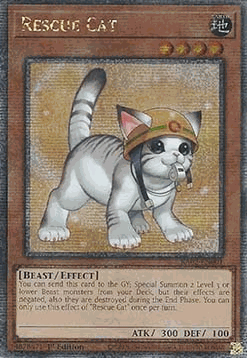 Rescue Cat (V.10 - Quarter Century Secret Rare)