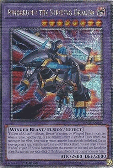 Rindbrumm the Striking Dragon (V.5 - Quarter Century Secret Rare)
