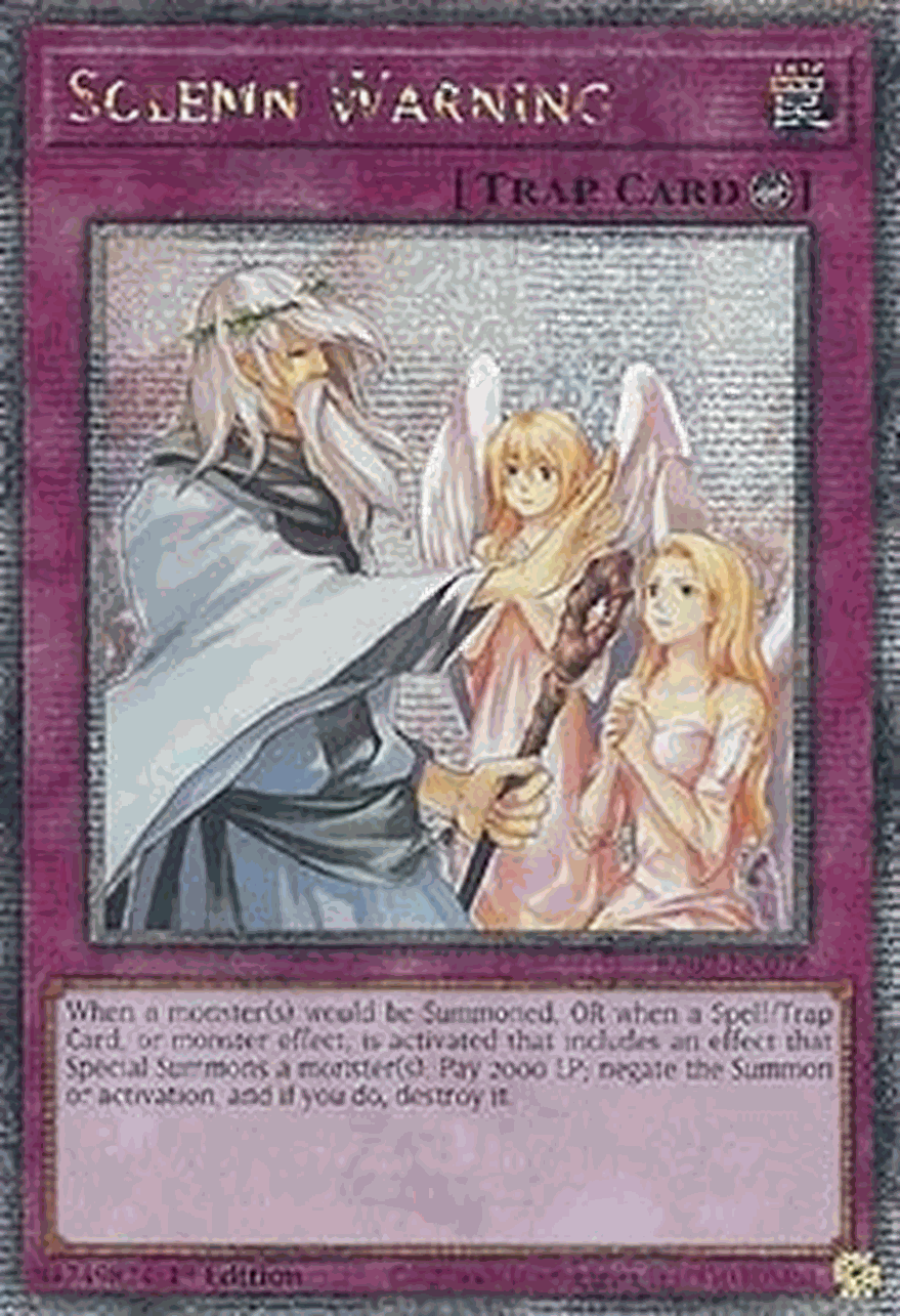 Solemn Warning (V.5 - Quarter Century Secret Rare)