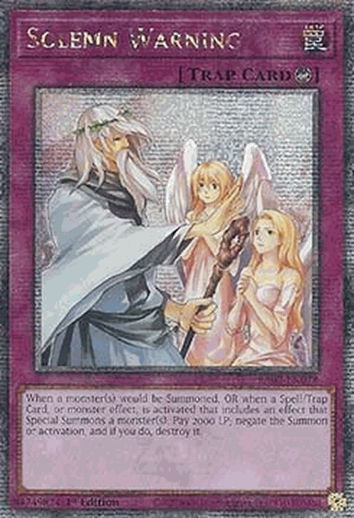 Solemn Warning (V.5 - Quarter Century Secret Rare)