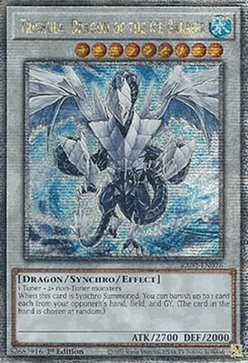 Trishula, Dragon of the Ice Barrier (V.5 - Quarter Century Secret Rare)