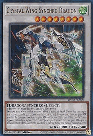 Crystal Wing Synchro Dragon (V.2 - Ultra Rare)