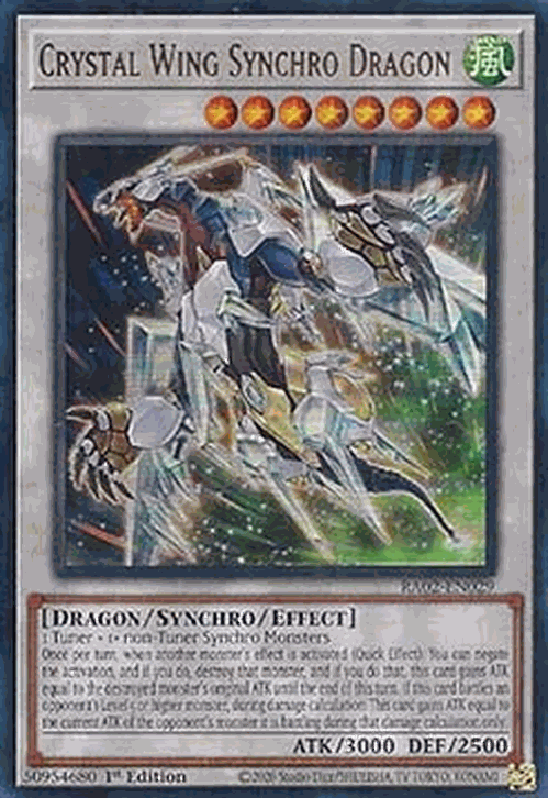 Crystal Wing Synchro Dragon (V.2 - Ultra Rare)