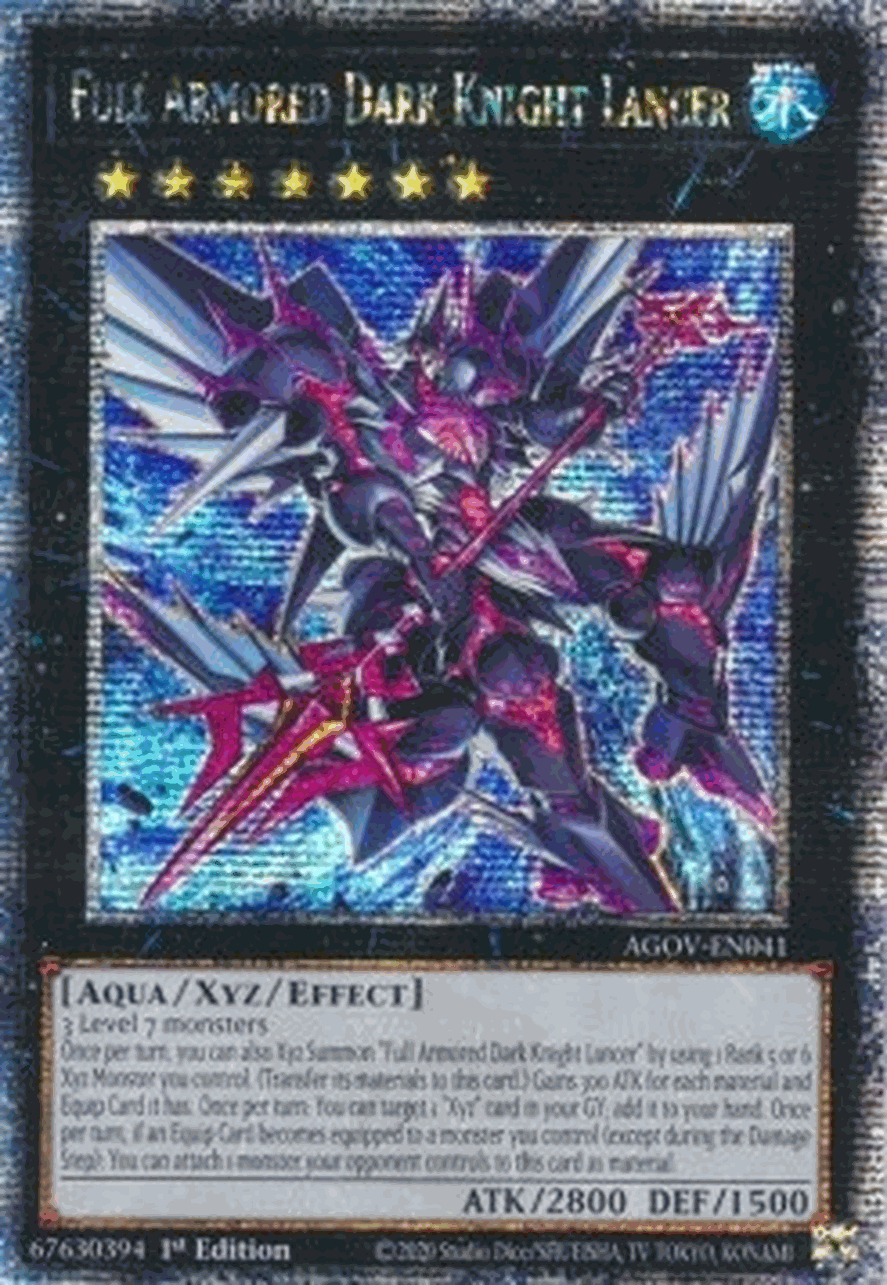 Full Armored Dark Knight Lancer (V.2 - Quarter Century Secret Rare)