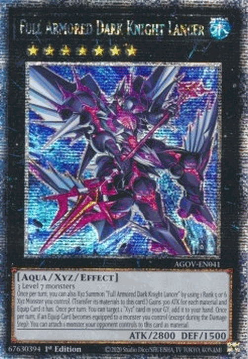 Full Armored Dark Knight Lancer (V.2 - Quarter Century Secret Rare)