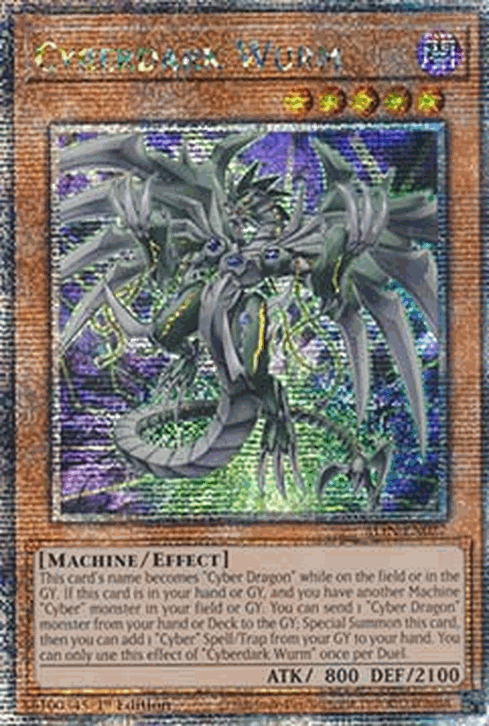 Cyberdark Wurm (V.2 - Quarter Century Secret Rare)