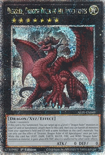 Disaster, Dragon Ruler of All Apocalypses (V.2 - Quarter Century Secret Rare)