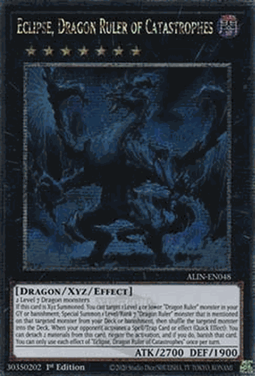 Eclipse, Dragon Ruler of Catastrophes (V.2 - Quarter Century Secret Rare)