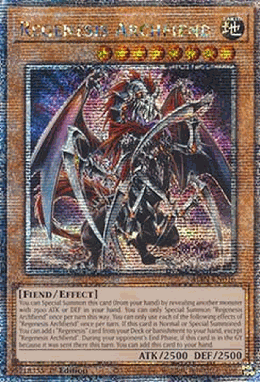 Regenesis Archfiend (V.2 - Quarter Century Secret Rare)