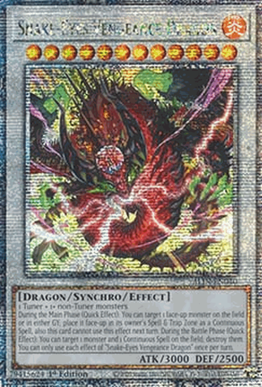 Snake-Eyes Vengeance Dragon (V.2 - Quarter Century Secret Rare)