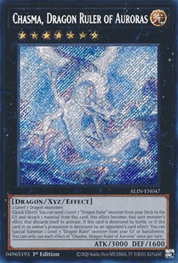 Chasma, Dragon Ruler of Auroras (V.1 - Secret Rare)