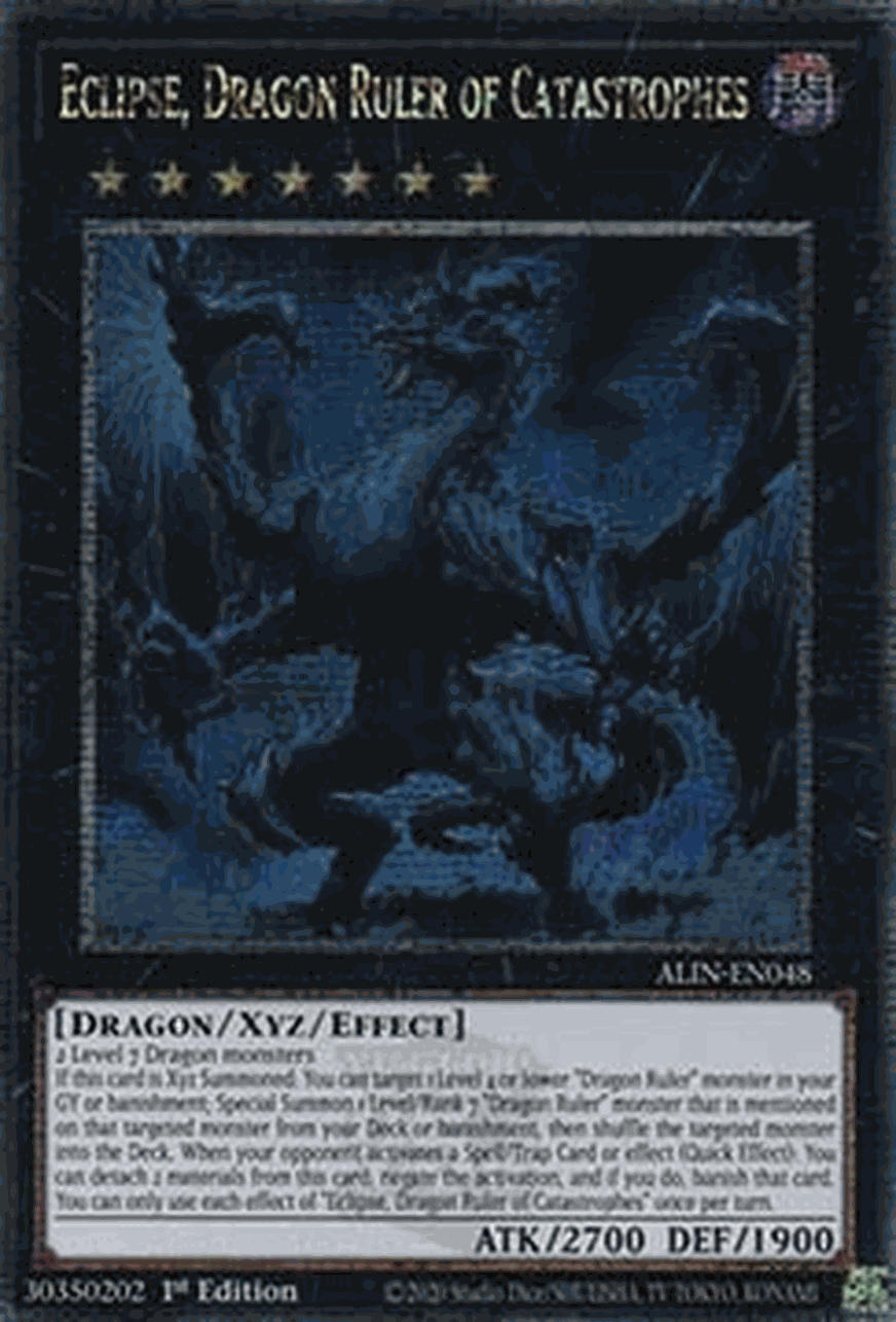 Eclipse, Dragon Ruler of Catastrophes (V.2 - Quarter Century Secret Rare)