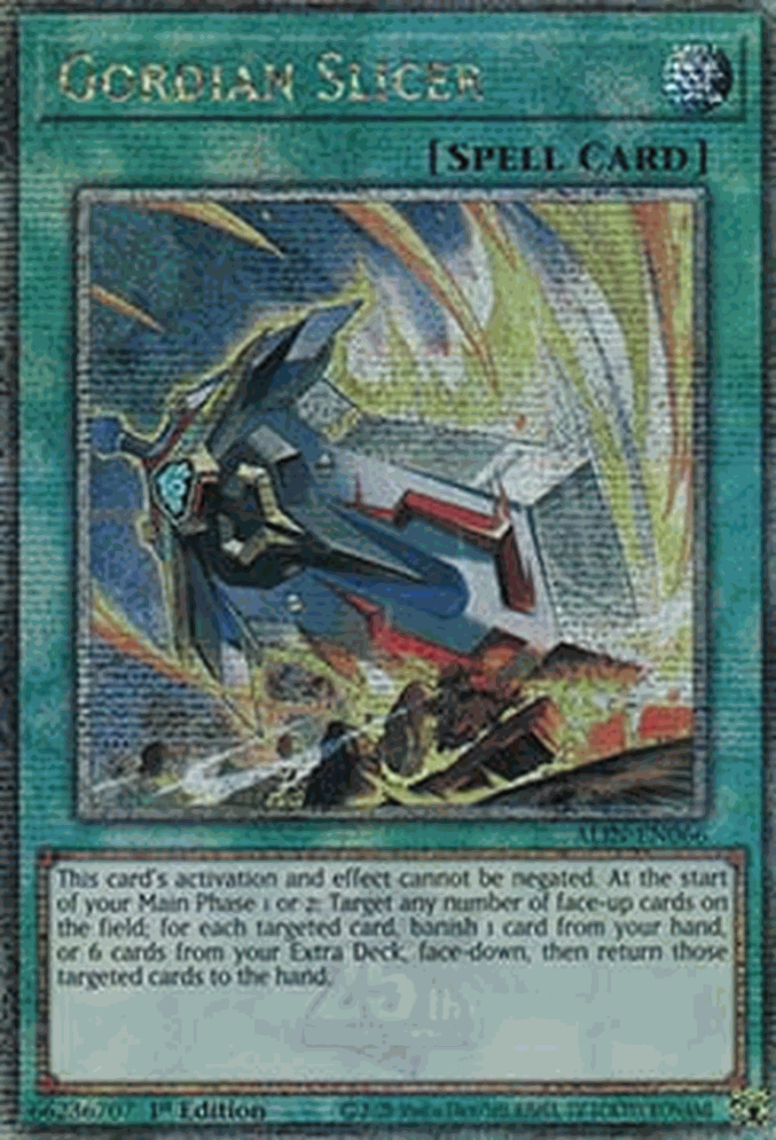 Gordian Slicer (V.2 - Quarter Century Secret Rare)
