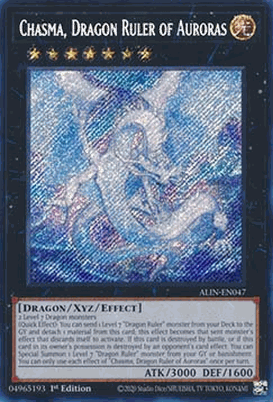 Chasma, Dragon Ruler of Auroras (V.1 - Secret Rare)
