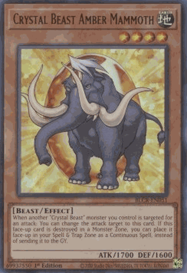 Crystal Beast Amber Mammoth