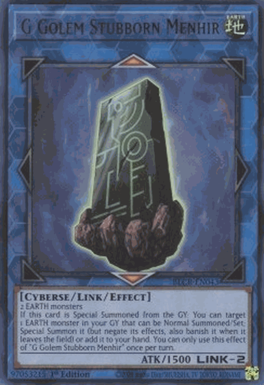 G Golem Stubborn Menhir