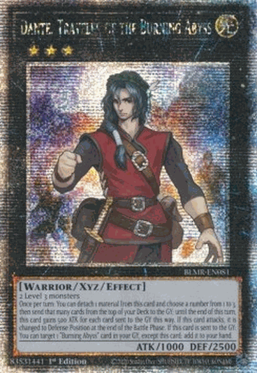 Dante, Traveler of the Burning Abyss (V.2 - Quarter Century Secret Rare)