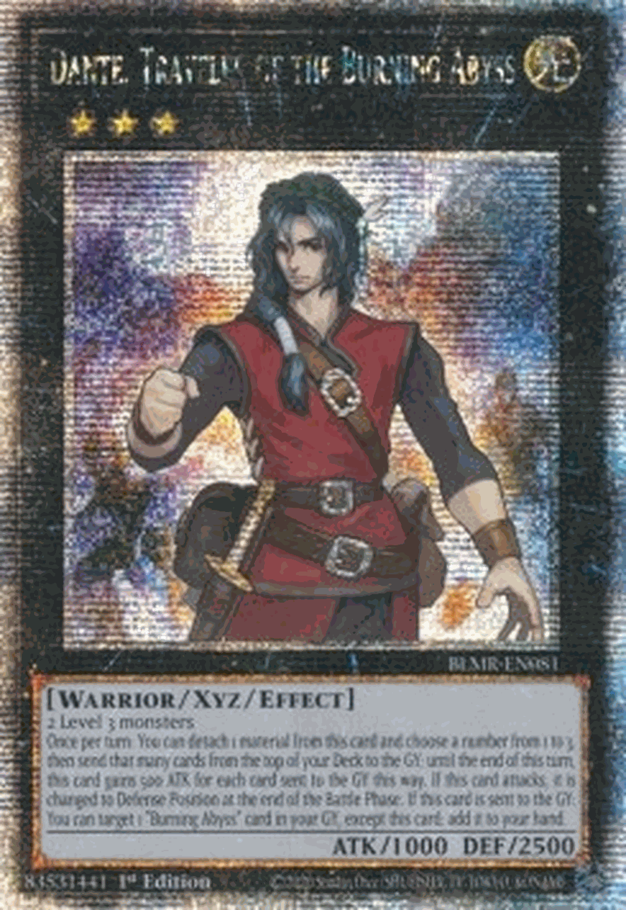 Dante, Traveler of the Burning Abyss (V.2 - Quarter Century Secret Rare)