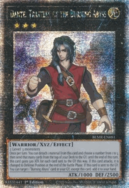 Dante, Traveler of the Burning Abyss (V.2 - Quarter Century Secret Rare)