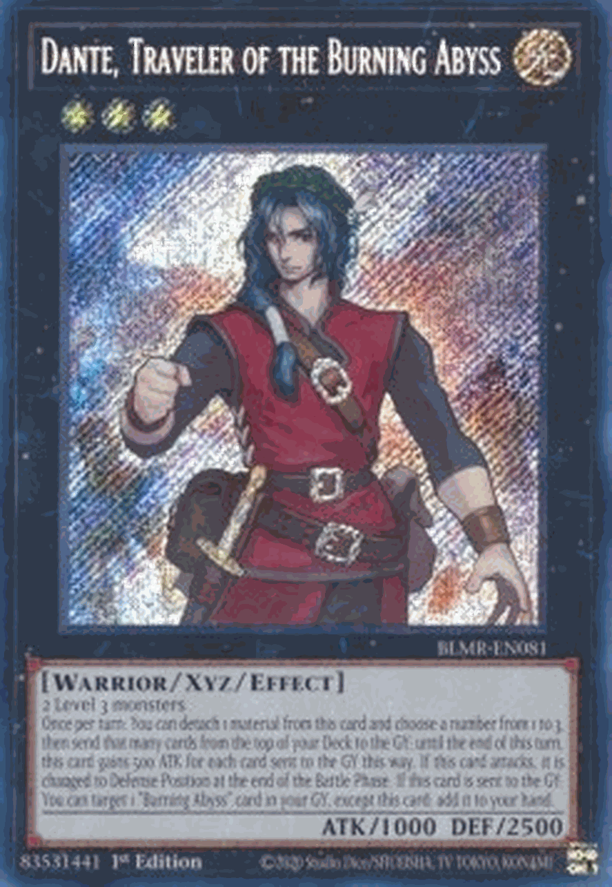 Dante, Traveler of the Burning Abyss (V.1 - Secret Rare)